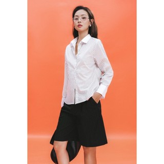 LIBÉ WORKSHOP - Quần tây lửng lưng thấp màu đen