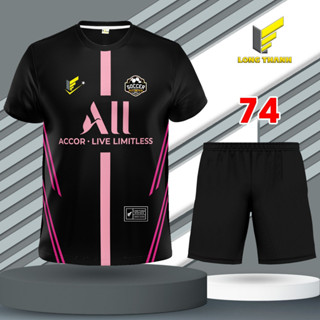 Bộ quần áo đá bóng, đồ đá banh nam nữ P S G, thun lạnh cao cấp