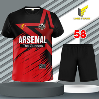 Bộ quần áo đá bóng, đồ đá banh ARS nam nữ, thể thao Long Thanh