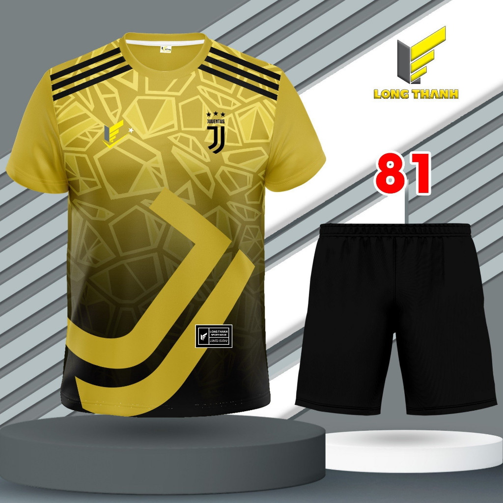 Bộ quần áo đá bóng, đồ đá banh nam nữ Ju ven tút, thun lạnh cao cấp