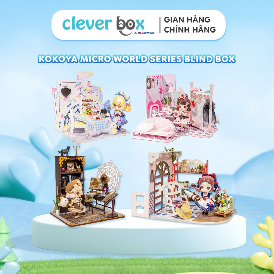 Bộ Lắp Ráp Gỗ Mô Hình Nhà Kèm Búp Bê Know Me Kokoya Micro World, Đồ Chơi DIY Lắp Ghép Ngôi Nhà Cleve