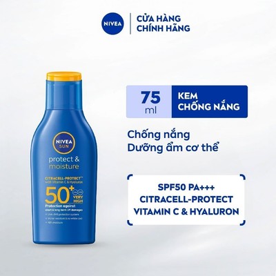 Sữa Chống Nắng Dưỡng Ẩm Toàn Thân NIVEA SUN SPF50+ UVA/UVB (75ml) - 85673