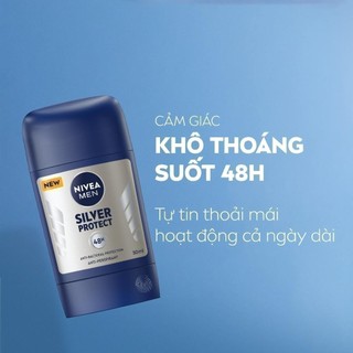 Sáp Ngăn Mùi NIVEA MEN Phân Tử Bạc (50 ml) - 83181