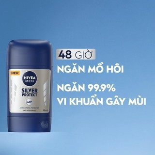 Sáp Ngăn Mùi NIVEA MEN Phân Tử Bạc (50 ml) - 83181