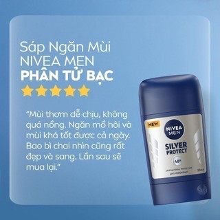 Sáp Ngăn Mùi NIVEA MEN Phân Tử Bạc (50 ml) - 83181