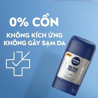 Sáp Ngăn Mùi NIVEA MEN Phân Tử Bạc (50 ml) - 83181