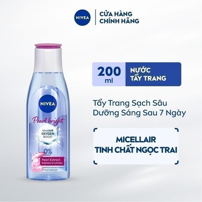 Nước Tẩy Trang NIVEA Pearl Bright Sáng Da | Sạch Sâu 200ml - 84911
