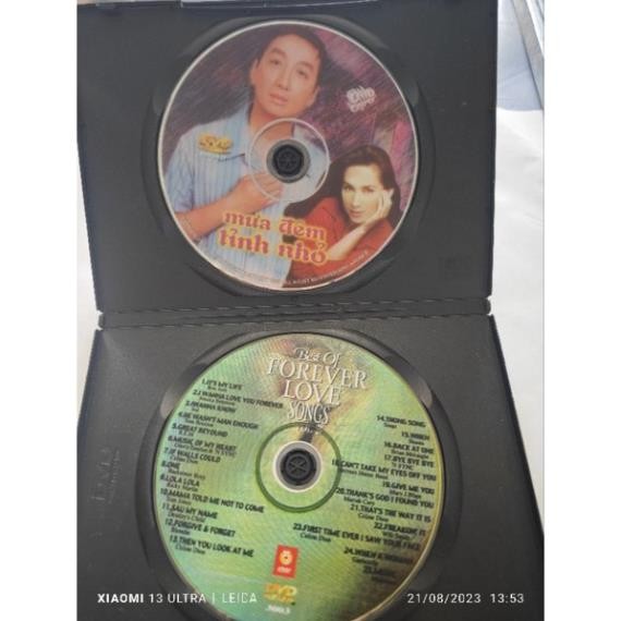 Dvd gốc xưa Mưa đêm tỉnh nhỏ và nhạc Anh tổng hợp nhiều ca sĩ năm 2001