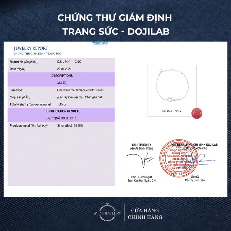Lắc tay bạc Ý S925 mặt Thỏ & Cà rốt Asimi Blue Rabbit LT37 5