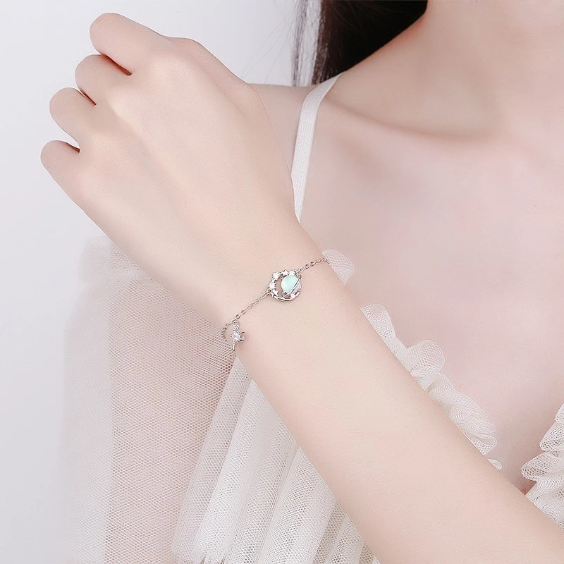 Lắc tay bạc Ý S925 Moonstore Universe Asimi Universe Line LT25 9