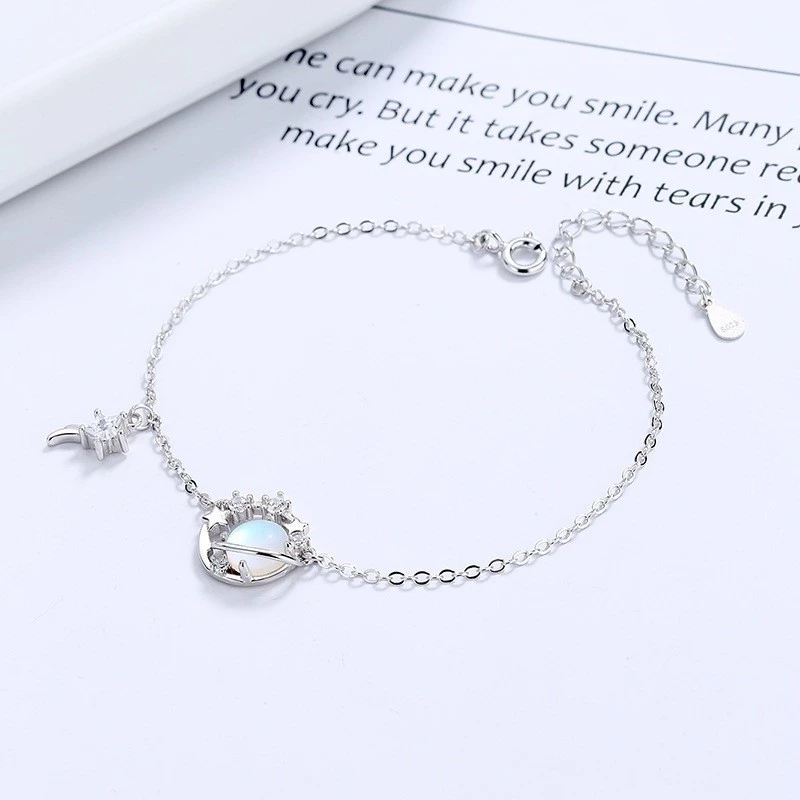 Lắc tay bạc Ý S925 Moonstore Universe Asimi Universe Line LT25 8