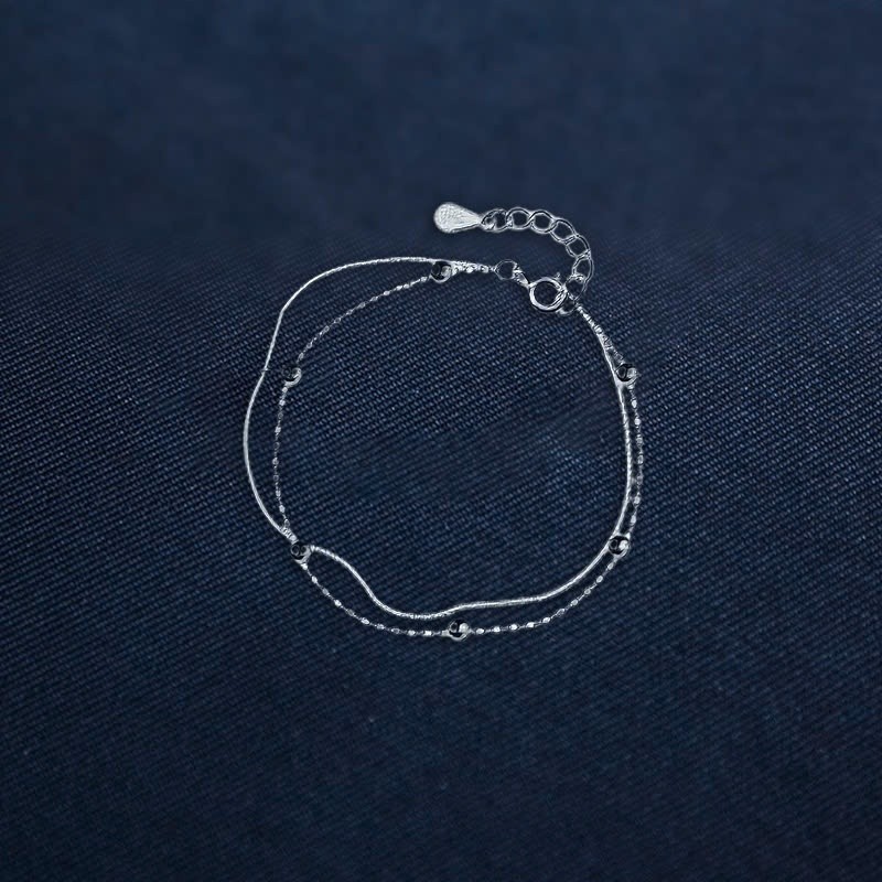 Lắc tay bạc S925 đính bi Asimi Ball Line LT19 2
