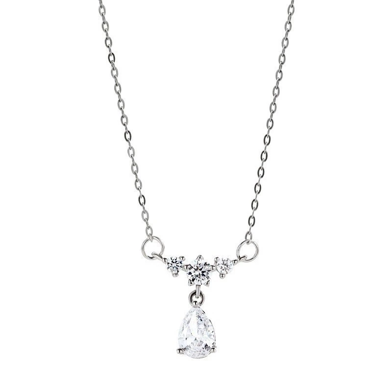 Dây chuyền bạc chuỗi đá Cz sang trọng Asimi Princess Line DC51 8