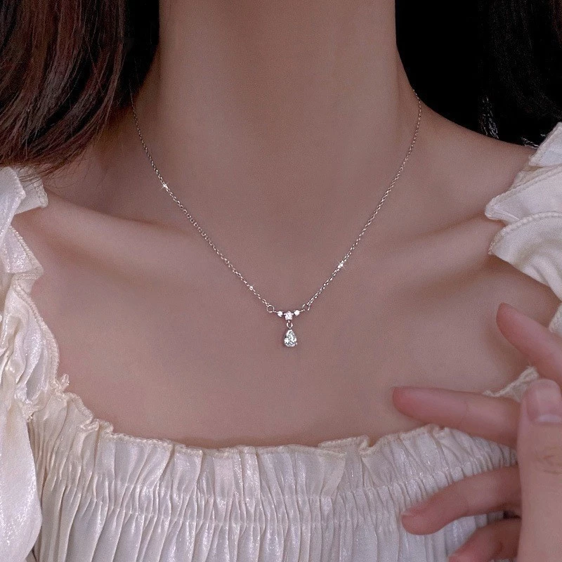 Dây chuyền bạc chuỗi đá Cz sang trọng Asimi Princess Line DC51 6