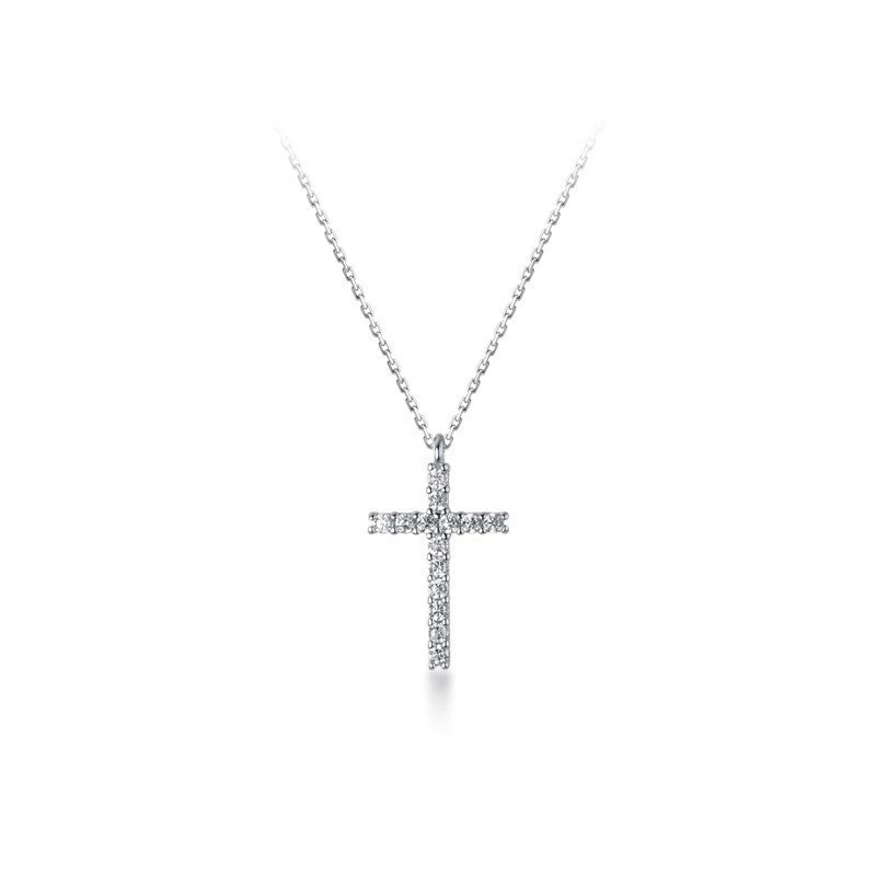 Dây chuyền bạc nữ S925 Thánh Giá Đính Đá Asimi The Cross DC43 3