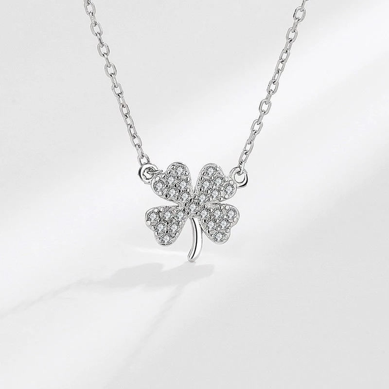 Dây chuyền bạc S925 cỏ 4 lá Asimi Lucky Leaf DC36 8