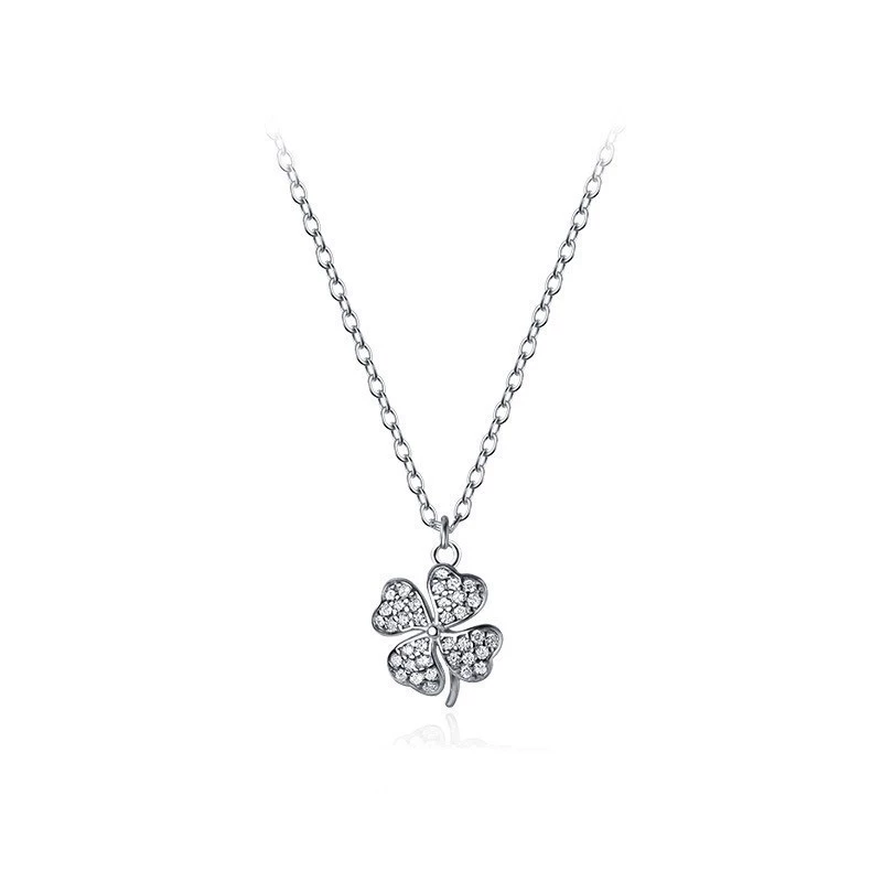 Dây chuyền bạc S925 cỏ 4 lá Asimi Lucky Leaf DC36 7