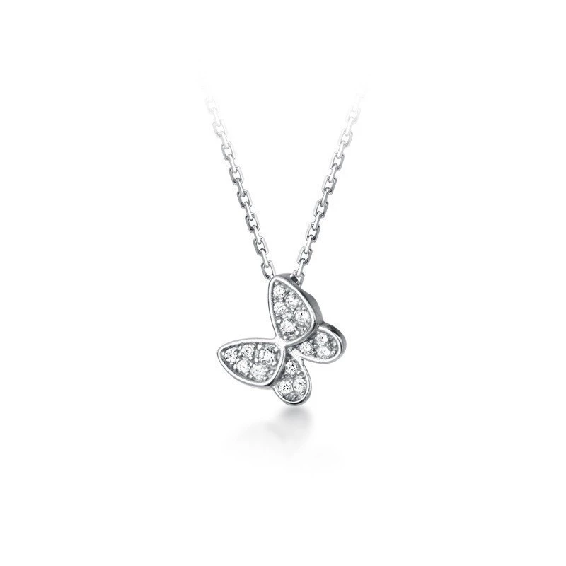 Dây chuyền bạc nữ cánh bướm đính đá nhỏ Asimi Butterfly Line DC19 5