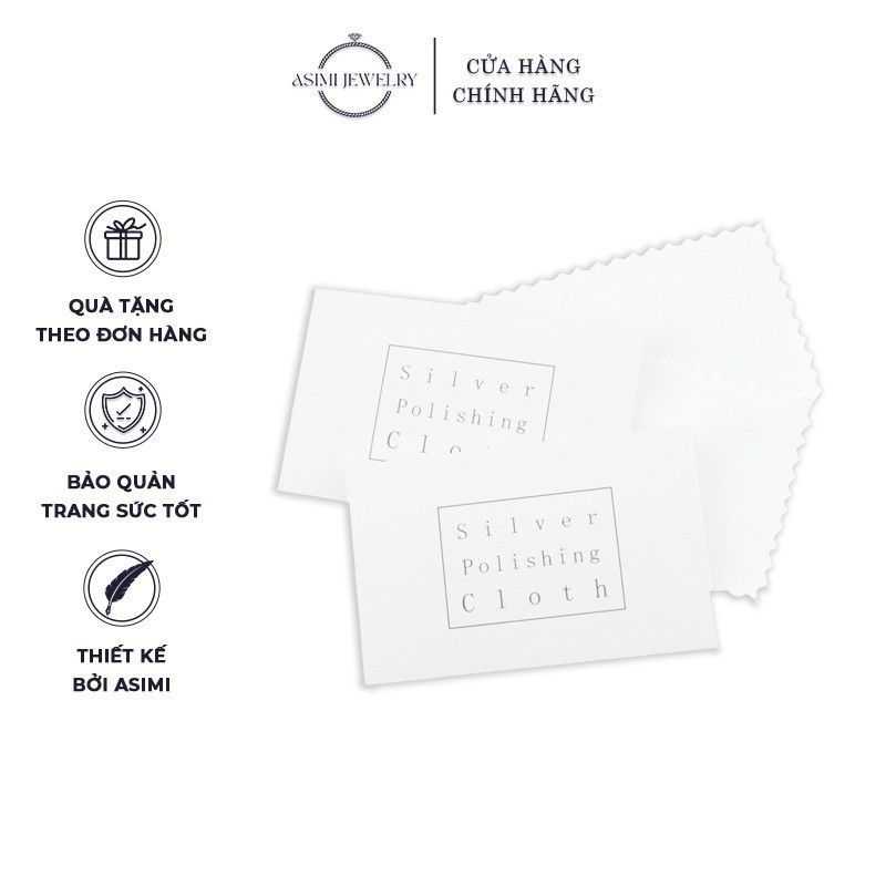Khăn lau trang sức bạc, nhẫn, dây chuyền, bông tai chuyên dụng - Quà tặng cho mọi đơn hàng