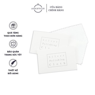 Khăn lau trang sức bạc, nhẫn, dây chuyền, bông tai chuyên dụng size 10x7cm - Quà tặng cho mọi đơn hàng