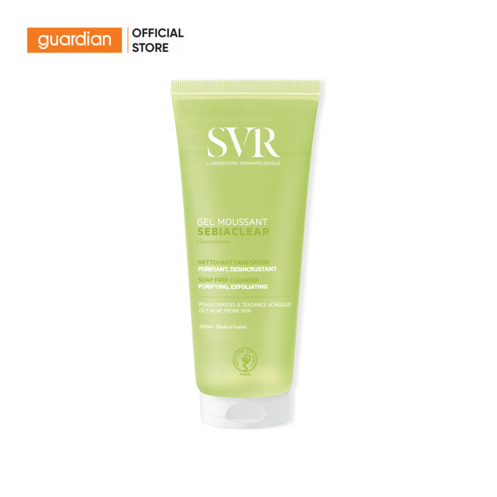 Gel rửa mặt cho da dầu mụn, không chứa xà phòng SVR Sebiaclear Gel Moussant 200ML