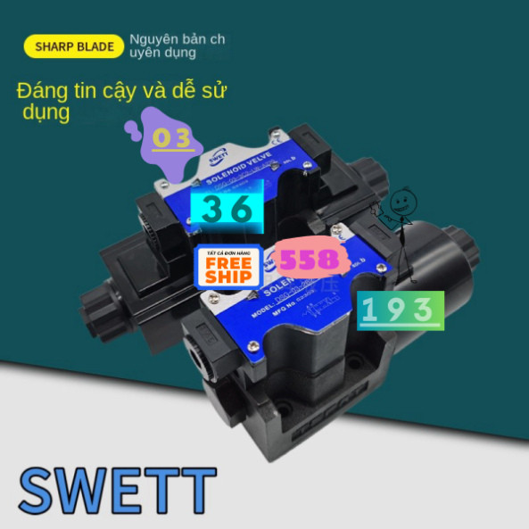 Thiết Bị Van Hướng Từ Thủy Lực Swett DSG-03-3C6-LW-D24 A220 3c4 3c2 2d2 DL 2B2 Chính Hãng và Chất Lư