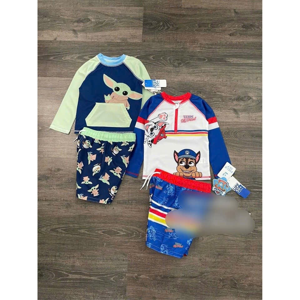 B193 - Bộ bơi dài tay chống nắng sz nhí bé trai