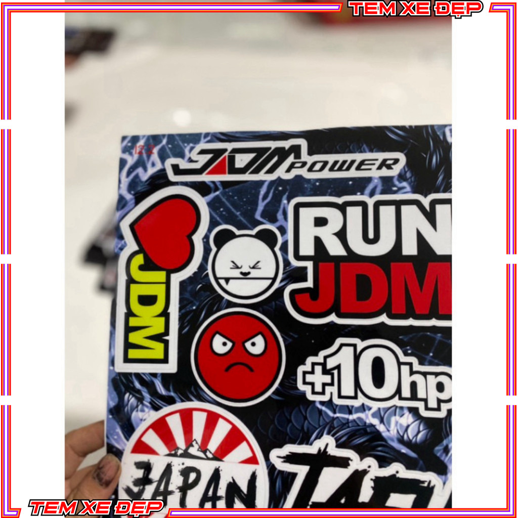 Tem Dán Tem Dán Combo Sicker Logo Japan Tafu  Nhãn Dán Decal keo dán  l2.2 Logo Tem