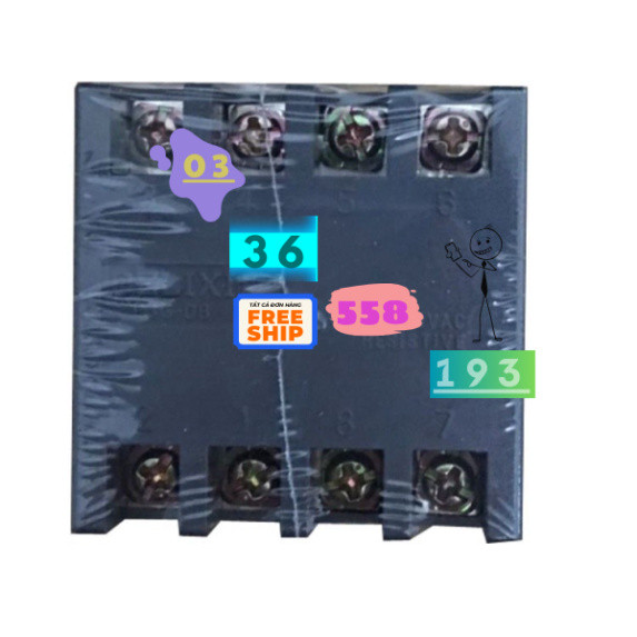 Bảng Điều Khiển Thời Gian Kỹ Thuật Số Delixi JSS48A-3 AC220V, Điều Chỉnh 0.01S-999H, Rơ Le Tiện Lợi 