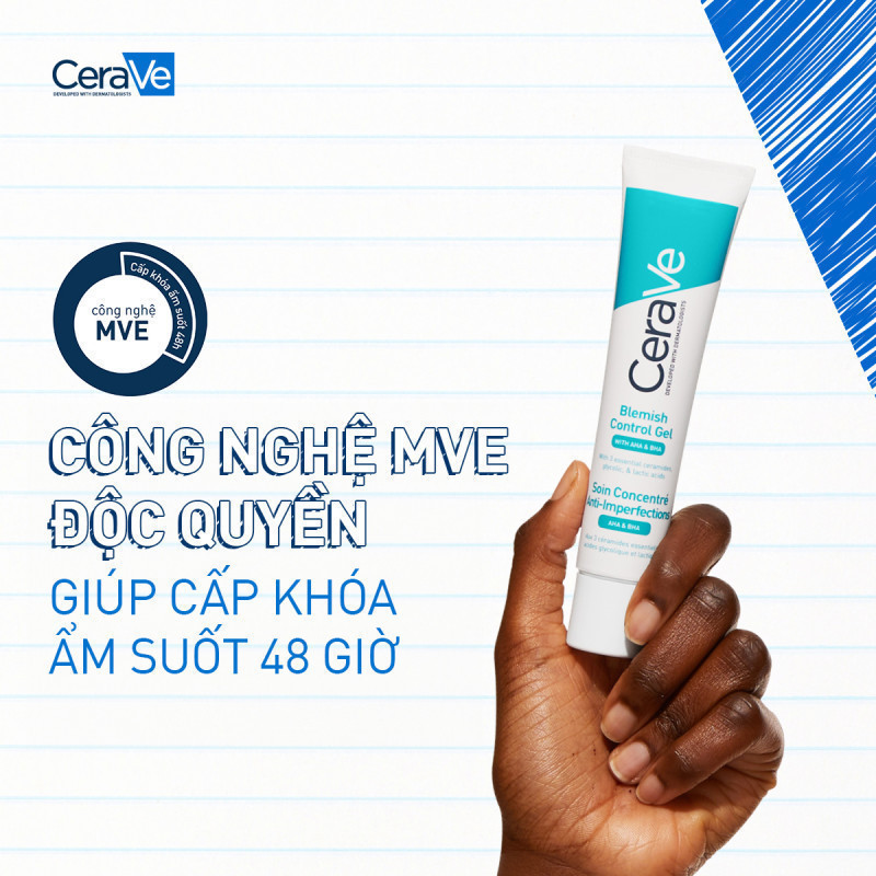 Gel Giảm Mụn Mờ Thâm Phục Hồi Làn Da CeraVe Blemish Control Gel 40ml | BigBuy360 - bigbuy360.vn