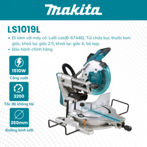 Máy cưa đa góc trượt MAKITA - LS1019L (260MM-15100W) | Hàng chính hãng