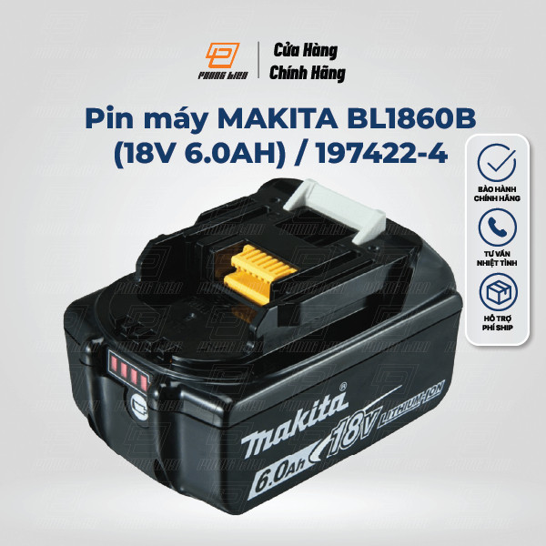 P.in máy MAKITA BL1860B (18V 6.0AH) / 197422-4