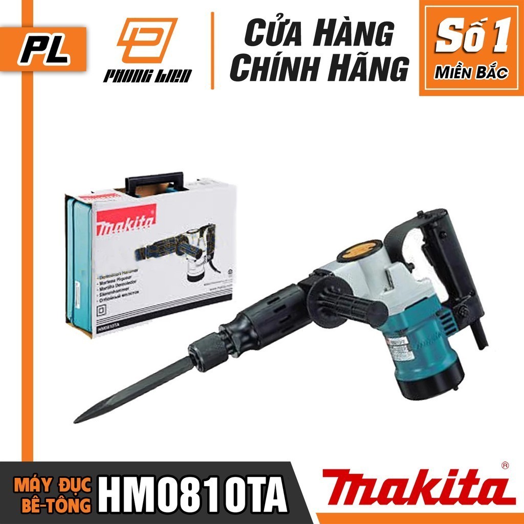Máy Đục Bê Tông Makita HM0810TA (17MM-900W) - Hàng Chính Hãng