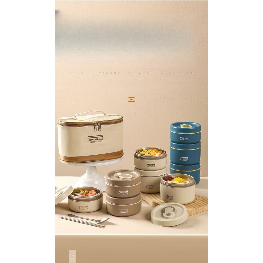 316Hộp cơm inox cách nhiệt cho nhân viên văn phòng, hộp đựng cơm, hộp cơm kín chống rò rỉ cho sinh v