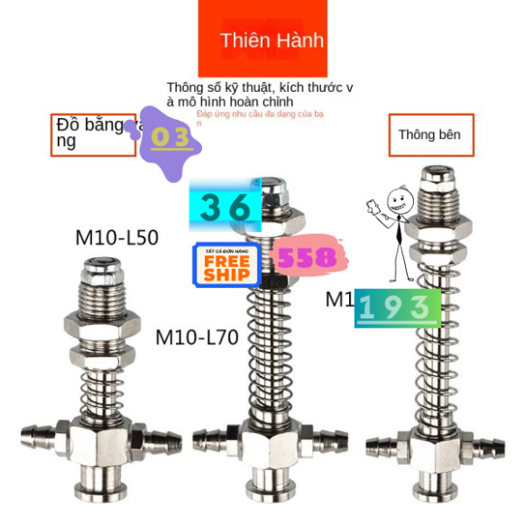 Giác hút chân không M12-L100 - M12-L70 -  M12-L46 - M10-L70 -  M10-L120 - M10-L53  hàng mới