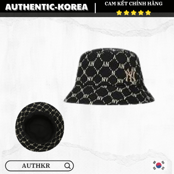 [Auth] Mũ Bucket MLB Diamond NY - MLB CHÍNH HÃNG - 32CP38111