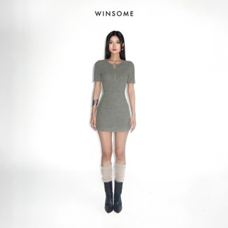Đầm váy body nữ tay ngắn NARA DRESS WINSOME chất liệu thun dệt kim WS0018