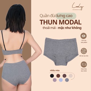  Quần Lót Nữ Boyshort LAMLUY Lưng Cao Thun Modal Thiết Kế Co Giãn Mềm Mại 