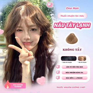 Thuốc Nhuộm Tóc Màu NÂU TÂY LẠNH, Không tẩy - ONE HAIR