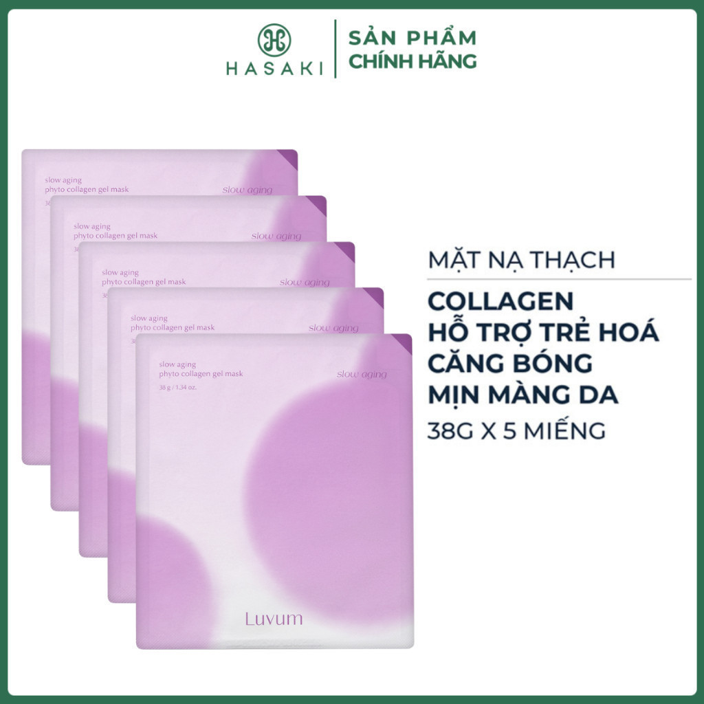   BULSAN - DAILY  Comnbo 5 Mặt Nạ Thạch Luvum Giúp Sáng Da Mờ Thâm Hỗ Trợ Phục Hồi Trẻ Hóa Da 33-38g Hasaki 