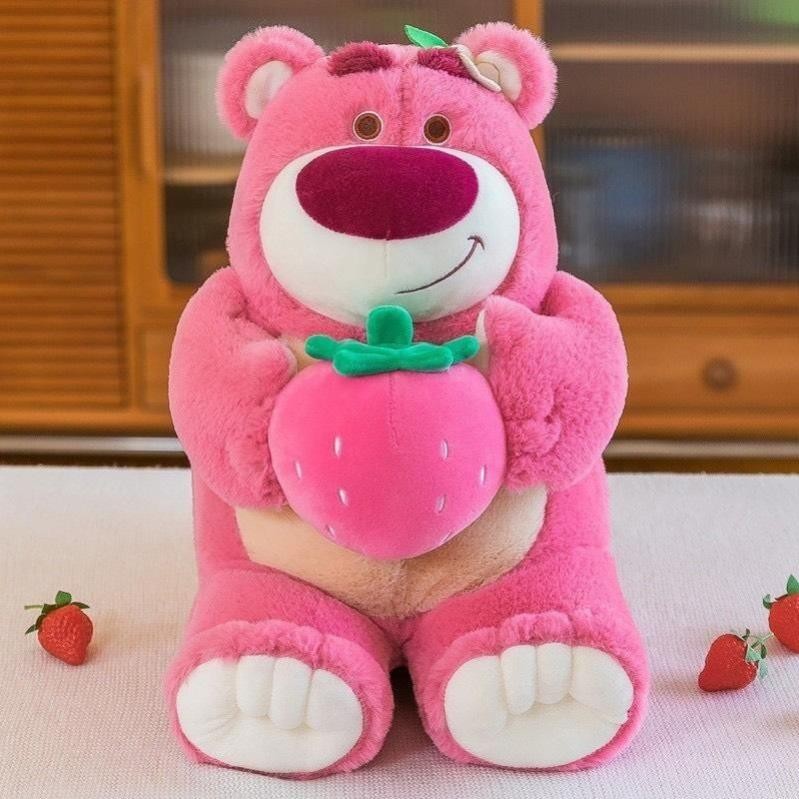 ấu Bông Gấu Dâu Lotso Disney Ôm Trái Dâu Cực Xinh - Thú nhồi bông Hottrend Lotso Đồ Chơi Toy gấu  dâ