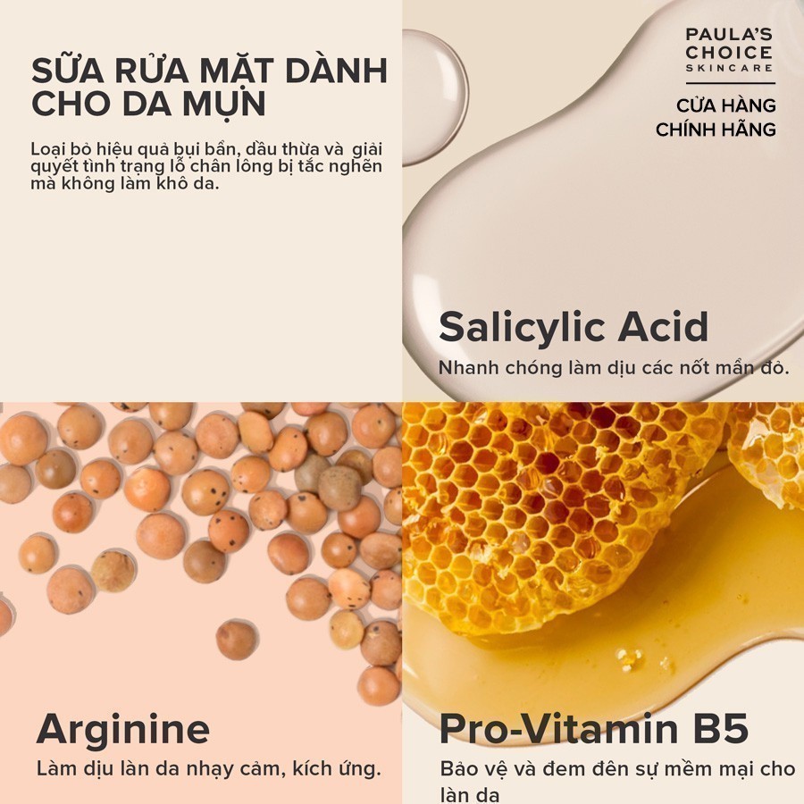 Sữa rửa mặt dạng gel ngăn ngừa mụn và se khít lỗ chân lôngPaula’s Choice Clear Pore Normalizing Cleanser 30ml 6006 | BigBuy360 - bigbuy360.vn