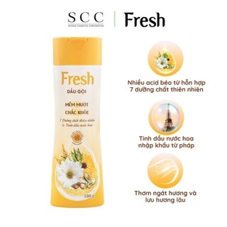 Dầu Gội FRESH Thiên Nhiên Nuôi Dưỡng Tóc Chắc Khoẻ, Mềm Mượt, Bồng Bềnh 180gram