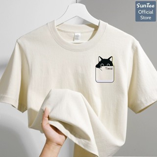 Áo thun nữ form vừa SUNTEE STFV513 phong cách baby tee in hình 013 vải cotton 250GSM thoáng mát