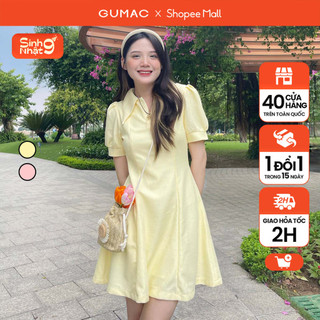 Đầm nữ Gmorning - GUMAC dáng A bâu cổ YD34