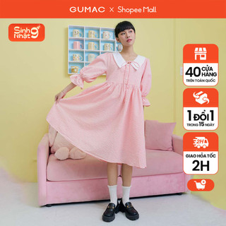Đầm nữ Gmorning - GUMAC suông caro  YDE02004