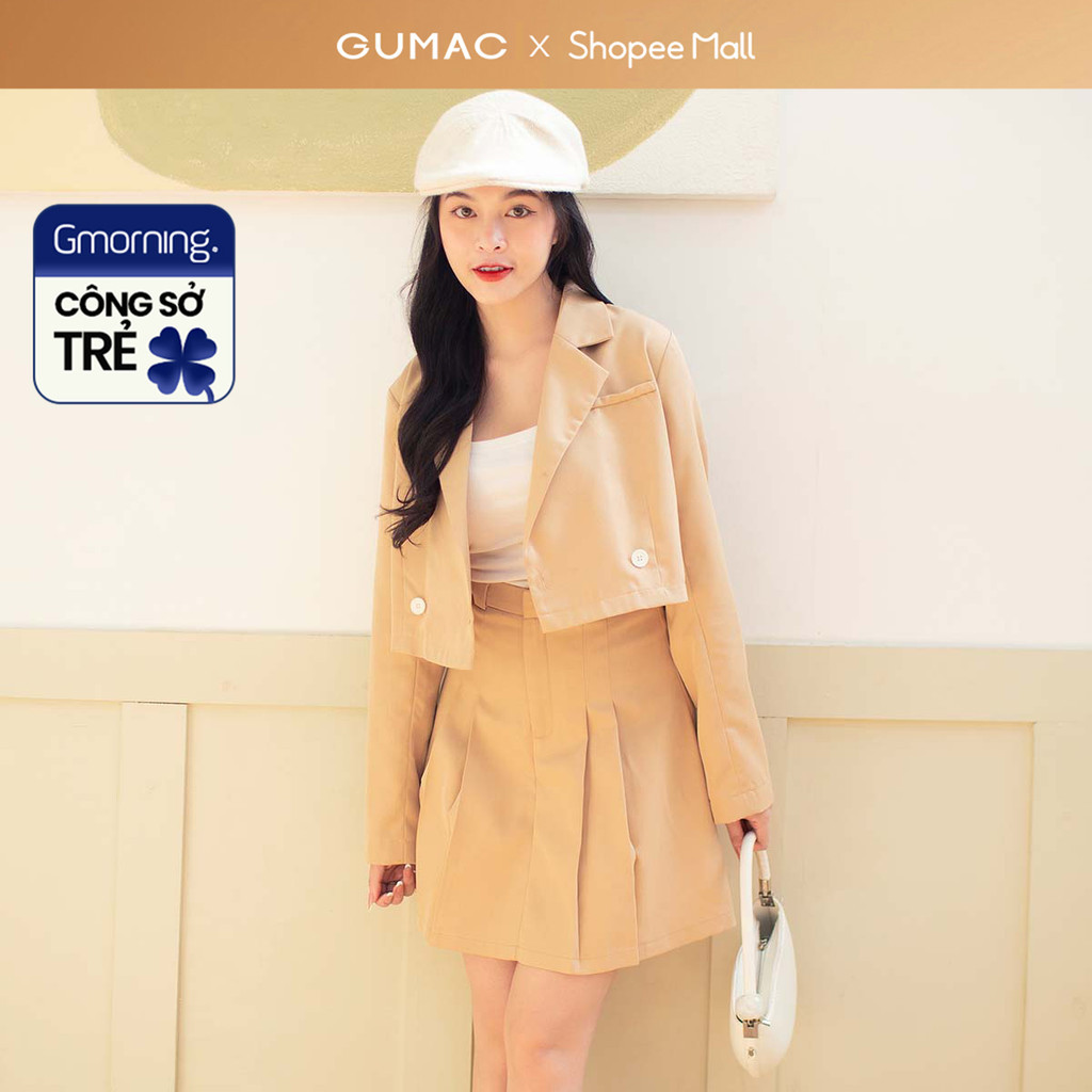 Áo blazer nữ Gmorning - GUMAC phom lửng thanh lịch  YA25