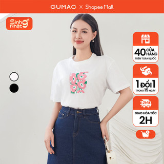 Áo thun nữ GUMAC in hoa  ATE01026