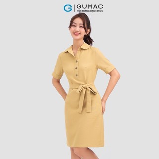 Đầm nữ GUMAC phối dây eo  LD1201