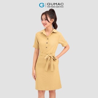 Đầm nữ GUMAC phối dây eo  LD1201